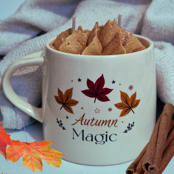 Bougie mug Autumn Magic (citrouille, épices, café crémeux)