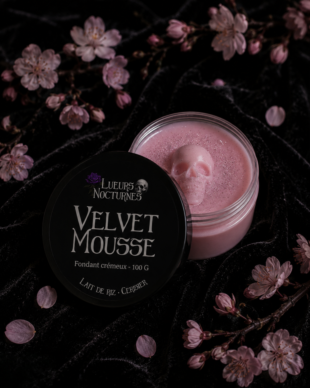 Velvet Mousse ~ Fondant crémeux (lait de riz, cerisier)